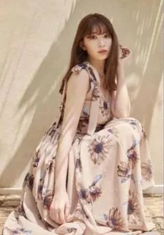 herlipto Sunflower-printed Midi Dressのサムネイル