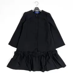 未使用級♡エムズグレイシー　デニムスプリングコート　リボン　ステッチ　38 未使用級♡エムズグレイシー デニムスプリングコート リボン ステッチ