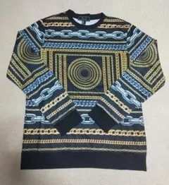 21MEN 総柄 ゴージャス ド派手 金ネック スウェットゴールド プラチナ