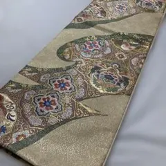 正絹の袋帯　花鳥のサムネイル