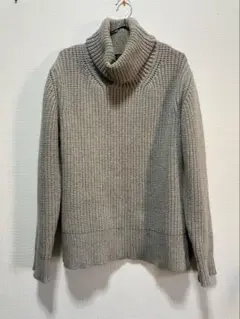 美品】 BLAMINK ウール × カシミヤ タートルネック ルーズ ニット