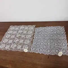 レースハンカチ2枚セット