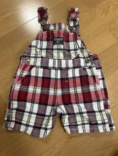 OshKosh B'gosh チェック柄 オーバーオール 9ヶ月用
