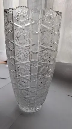 ボヘミアクリスタル PK500 花瓶 30cm 大型 箱付 ボヘミアグラス - メルカリ