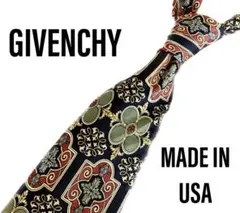 GIVENCHY シルクネクタイ　アラベスク柄　ダマスク柄