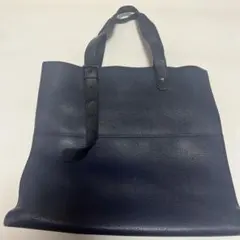 FURLAネイビー レザートートバッグ