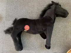 くたっとGIGAサラブレッド 黒い馬 ぬいぐるみ - メルカリ