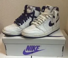 NIKE Air Jordan 1 ホワイト/パープル　24センチ