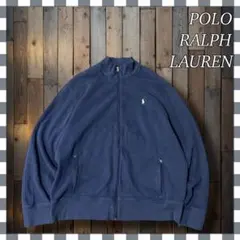 ポロラルフローレン 刺繍 ジップアップスウェット ドライバーズニットXXL