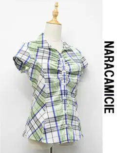90s NARACAMICIE コットンストライプシャツジャケット 名作 初期 