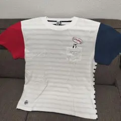 CHUMS ボーダー ポケットTシャツ クレイジーパターン L