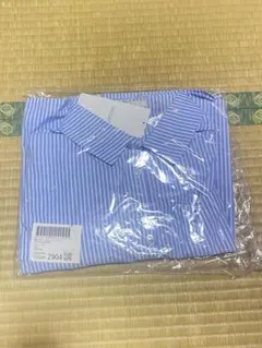 青と白のストライプ シャツ