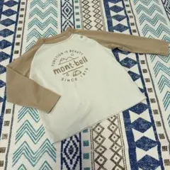 mont-bell モンベル キッズ ロンT 長袖Tシャツ ベージュ ブラウン