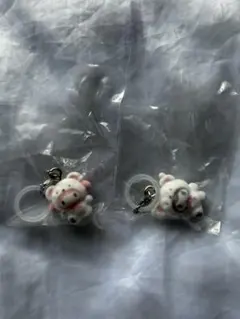 サンリオ　めじるしアクセサリー　ふわふわスノー マイメロディ＆クロミ2個セット