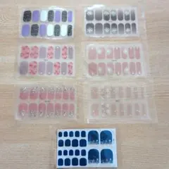 ネイルシールセット 6種類・フット用シール１種類