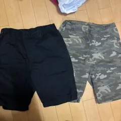 黒・迷彩柄ハーフパンツ2点セット