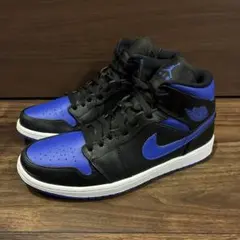ナイキ エアジョーダン1 MID ハイパーロイヤル 黒青