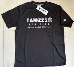 新品　 LL サイズ　MLB ヤンキース　半袖Tシャツ メッシュ　黒