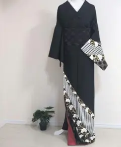 【三花】洗える着物　胴抜き　ステージ衣装　リサイクル　リユース ka1