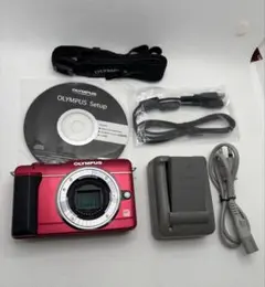 美品・返品保証】オリンパス OLYMPUS VG-120 レッド - メルカリ