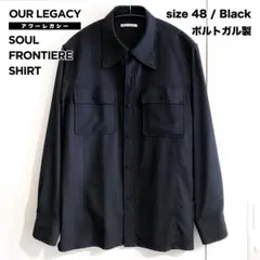 OUR LEGACY SOUL FRONTIER SHIRT ブラック 48