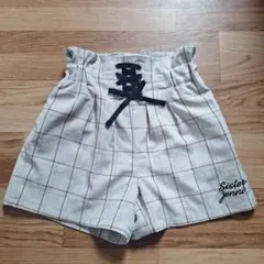 Sister jenni チェック柄 ショートパンツ　130cm