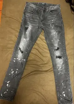 ダメージデニム　黒