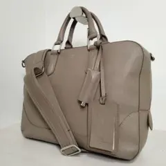 AVQ03ペッレモルビダ 極美品 ビジネスバッグ ブリーフケース シルバー 