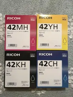 RICOH 純正インクカートリッジ GC42 4色セット Lサイズ - メルカリ