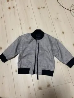 【95cm】美品 BACK & FORTH チェック柄 ブルゾン ジャケット