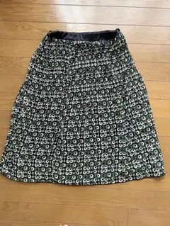 レディース☆プリーツスカート 円形模様M
