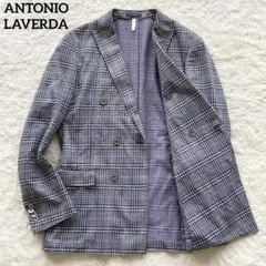 【未使用級】ANTONIO LAVERDA ダブル チェック ジャケット M