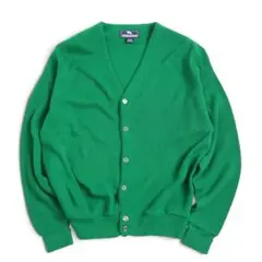 70s 80s vintage USA製 カーディガン グランジ グリーン 緑