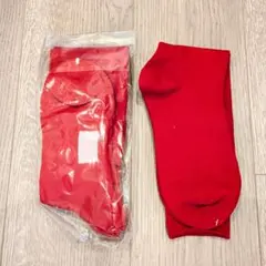 【新品未使用】野球 ソックス ２足（赤）