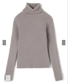 タートルネックリブニットトップス k8534v