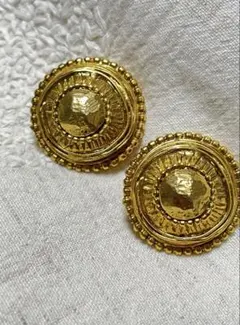 ゴールド カラー ヴィンテージ イヤリング フランス