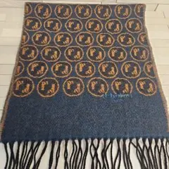 レノマ　フランス製　WOOLマフラー　リバーシブル可能