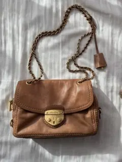 ⭐︎お値下げ⭐︎【購入時レシート付】PRADA チェーンショルダーバッグ レザー