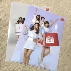 お値下げしました！TWICE ロッテ免税店 非売品クリアファイル 2枚セット