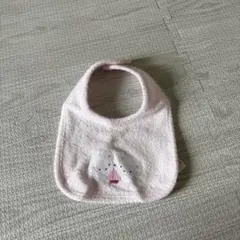 familiar ピンク クマ刺繍 スタイ