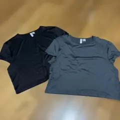H&M 半袖Tシャツ XL ブラック グレー 2色セット