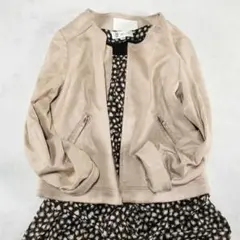 プロポーションボディドレッシング (2・S) ブラウン ノーカラージャケット