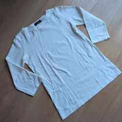 イーストボーイ 七分袖 カットソー ホワイト 刺繍ロゴ サイズ11 綿100%
