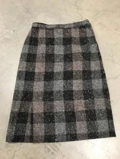 ヴィンテージ　ネップチェックウールスカート　TALON　VINTAGE　USA製