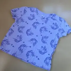 H&M ユニコーン柄 Tシャツ パープル