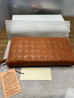【新品未使用】trafico トラフィコ 長財布 本革 牛革　ブラウン