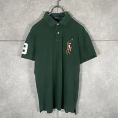 ラルフローレン　半袖　ポロシャツ　ビッグポニー　ナンバリング　刺繍　人気カラー