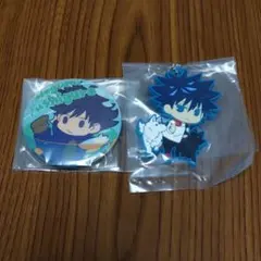 呪術廻戦　伏黒恵　缶バッジ　ラバーマスコット