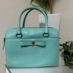 kate spade ターコイズ ハンドバッグ