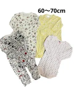 まとめ売り　女の子　60cm  70cm   ロンパース　101匹わんちゃん